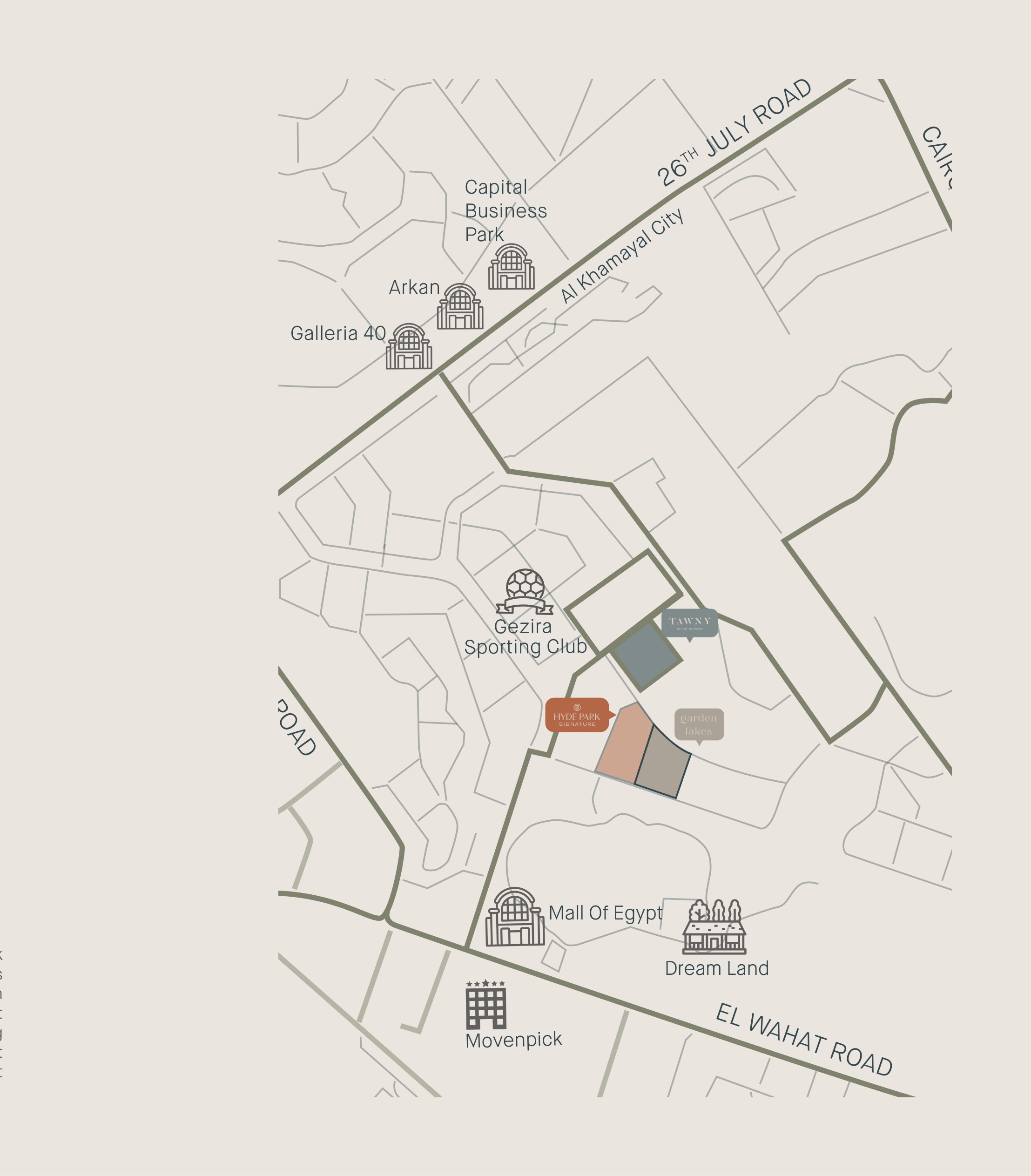 Hyde Park Signature location map